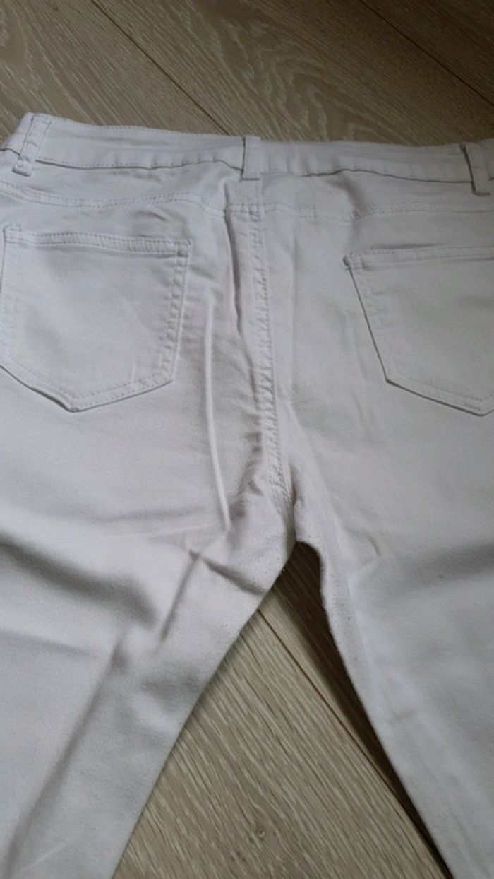 Jeans blanc femme - photo numéro 3