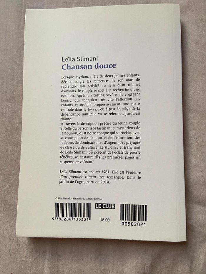 Livre chanson douce - photo numéro 2