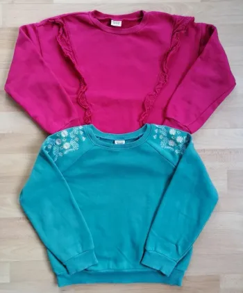 Lot de 2 pulls sweats fille 10 ans