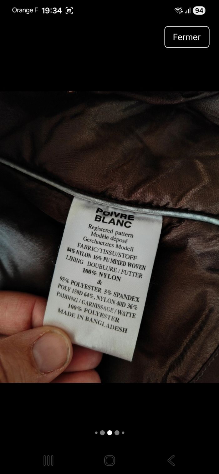 veste de ski poivre blanc - photo numéro 8