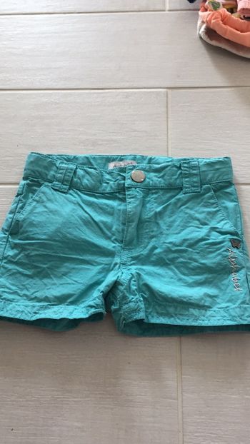 Short bleu turquoise alphabet 3 ans