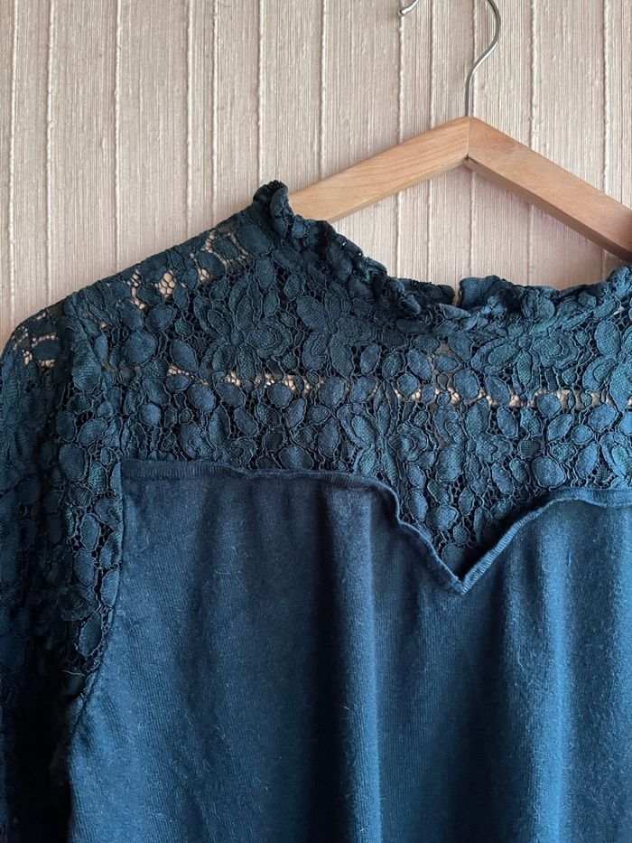 Top manches longues dentelles taille 38 - photo numéro 2