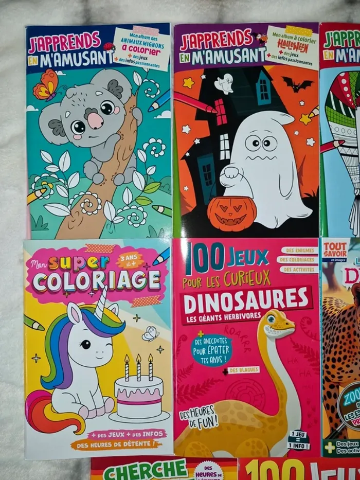 Lot de 11 livres de jeux, coloriage, lecture pour enfants - photo numéro 2