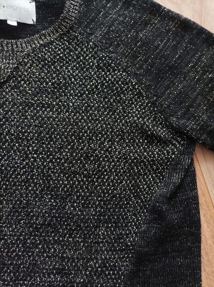 Pull gris pailleté - photo numéro 3