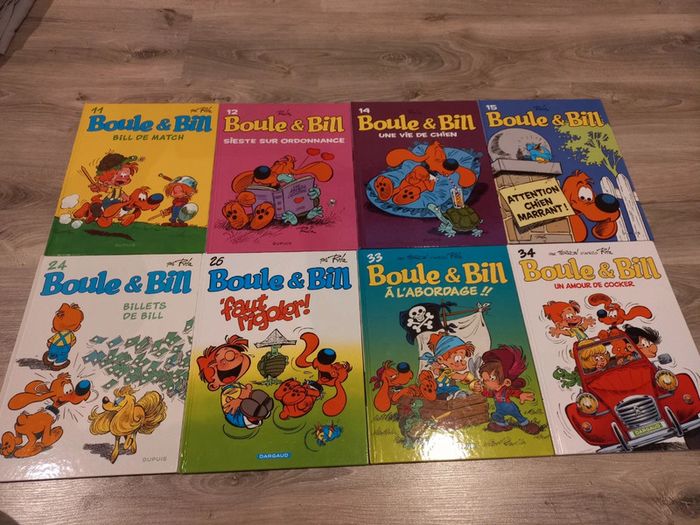Lot de 10 livres 'Boule & Bill'