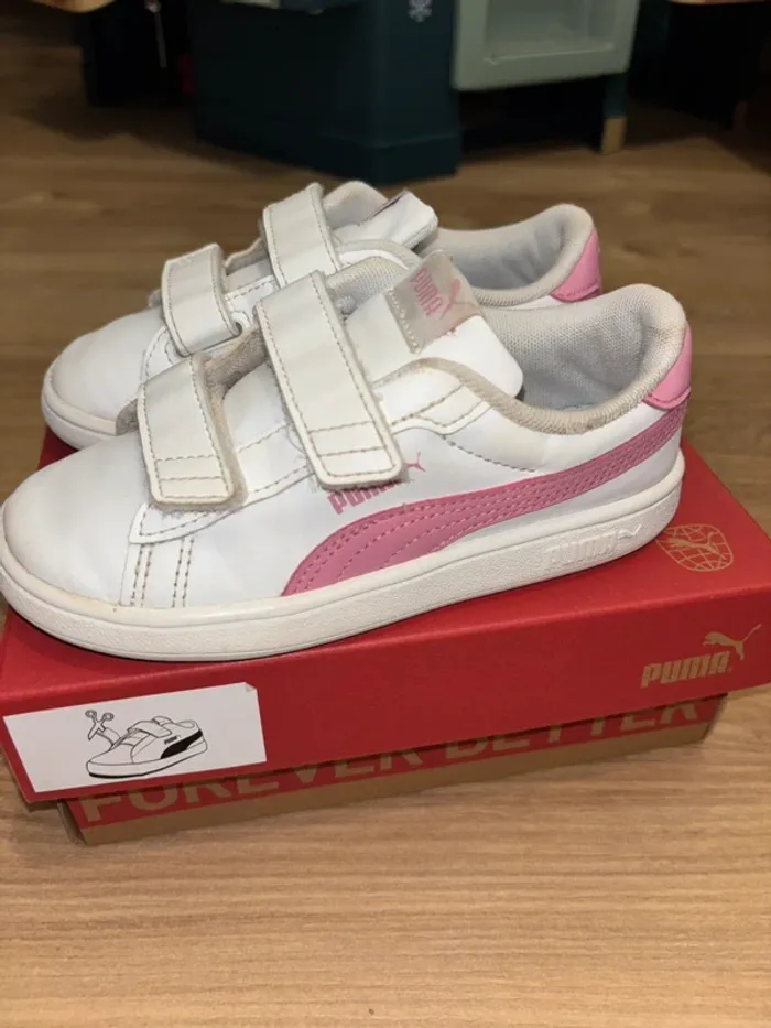 Baskets filles, puma taille 27
