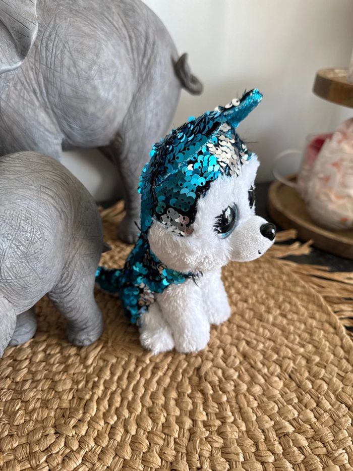 Peluche husky TY - photo numéro 2