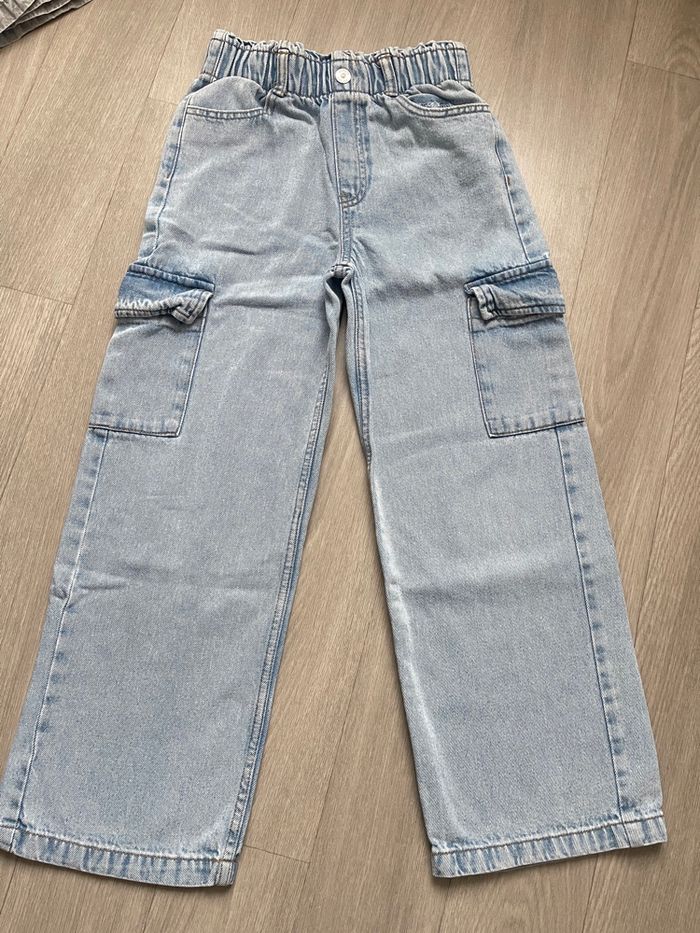 Pantalon cargo jeans fille