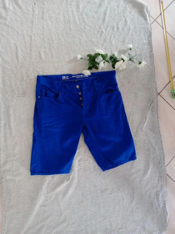 Bermuda homme 46 bleu électrique c85