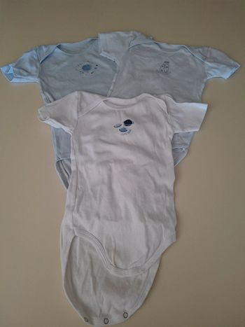 Lot de 3 bodys manches courtes Z