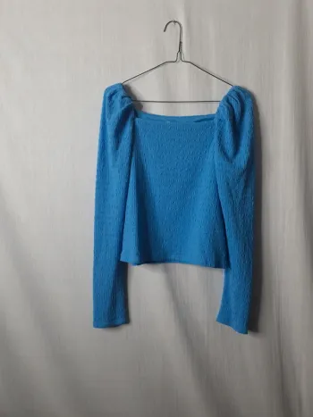 Haut bleu h&m