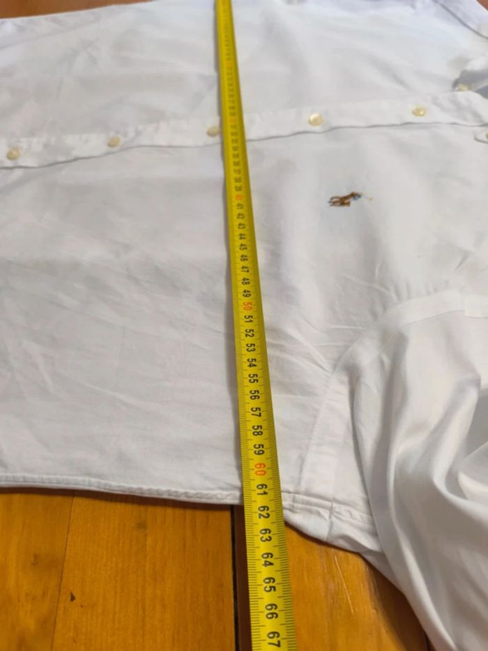 Chemise Ralph Lauren - Classic Fit - Logo brodé premium - Blanche - Taille L - photo numéro 12