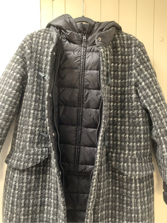 Manteau / duffle-coat Colmar noir et gris - photo numéro 6