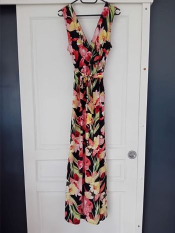 robe longue fleuri taille S/M neuf