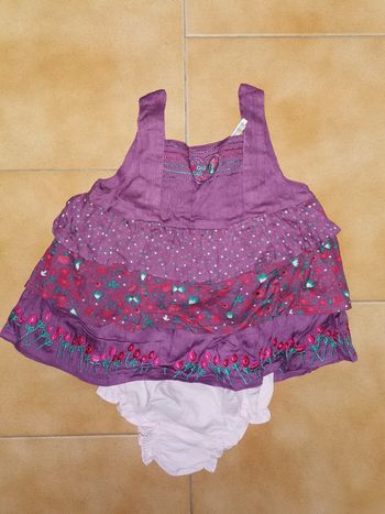 Ensemble robe +culotte 6mois