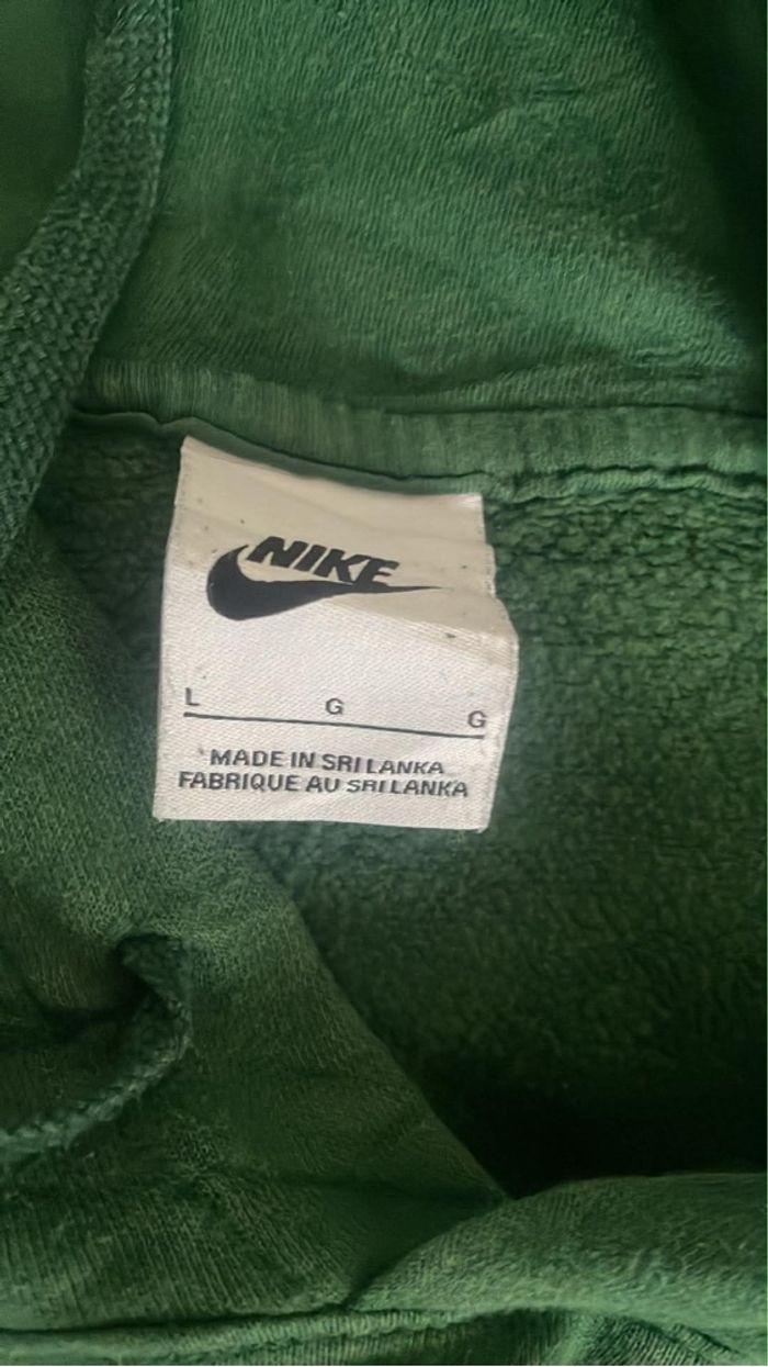 Sweat à capuche Nike Sportswear Vert Sapin - Taille L - Très bon état - photo numéro 2