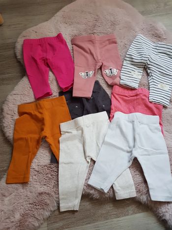 Lot de leggings fille 3 mois