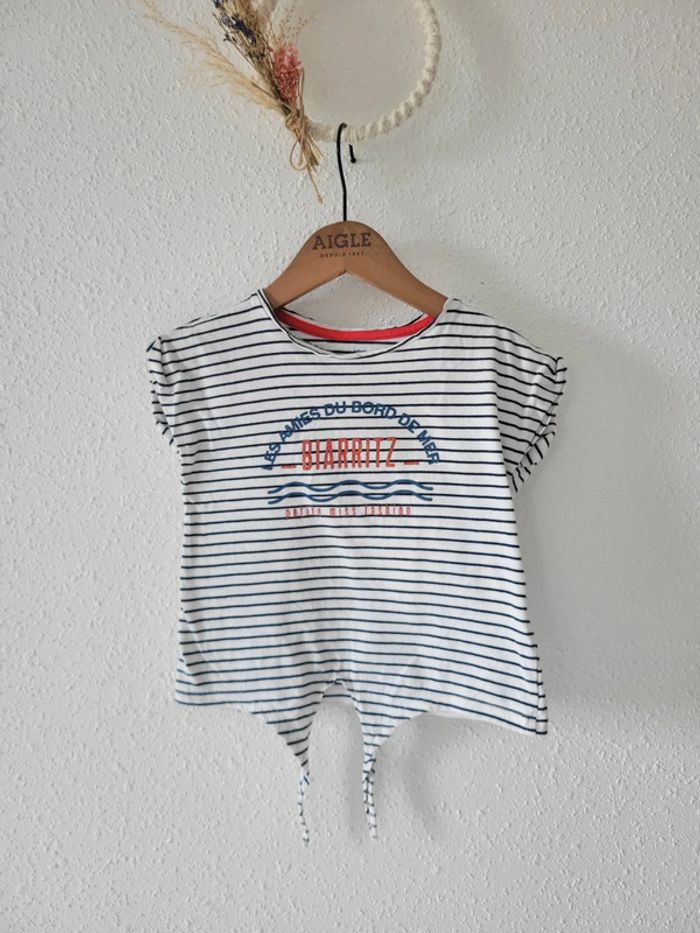 Petit haut marinière fille vertbaudet 6ans