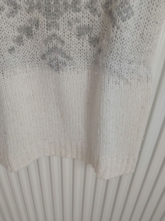 Pull manches courtes blanc in extenso fille 4 ans - photo numéro 4