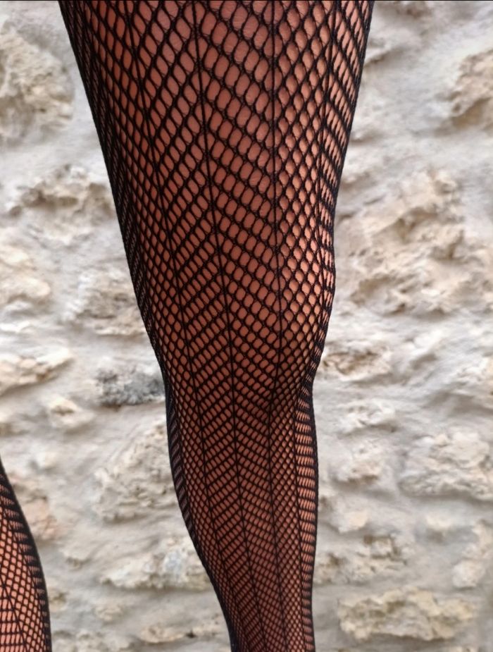 Collant résille motif fantaisie - photo numéro 5