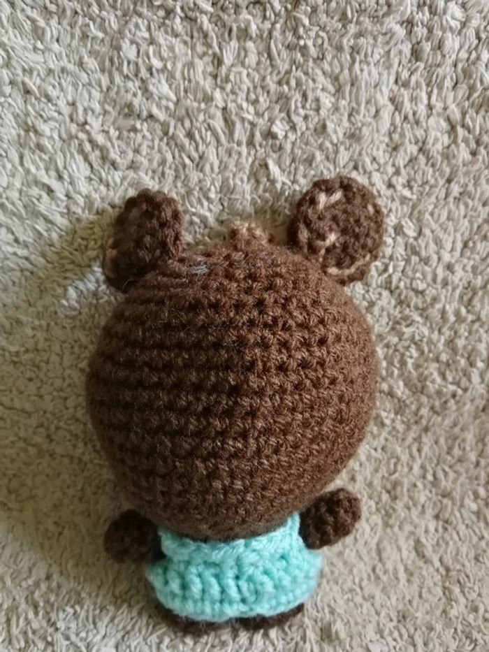 Peluche amigurumi ours fait main crochet - photo numéro 2