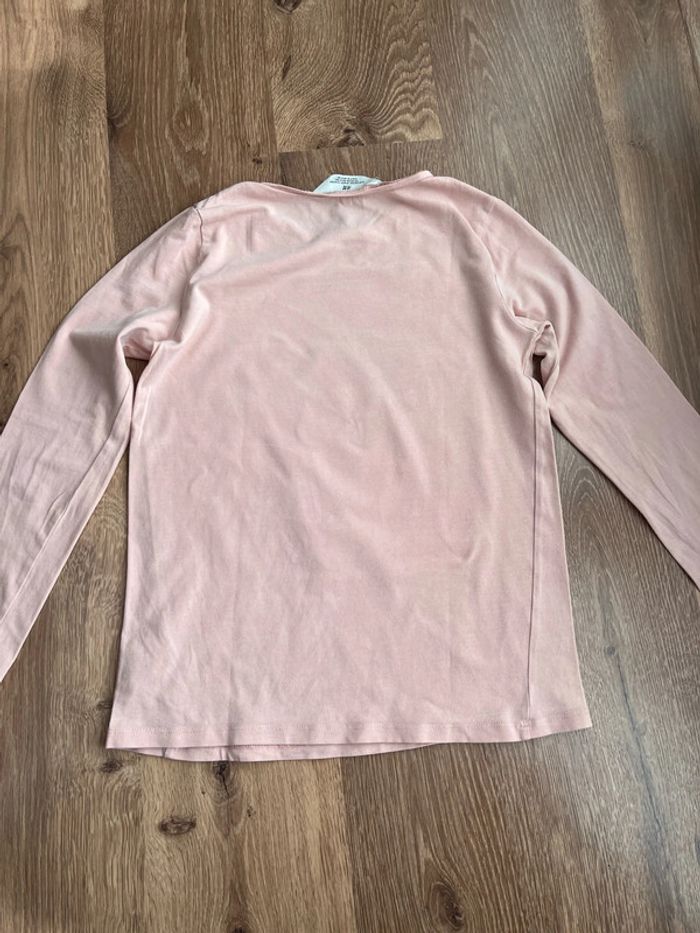 Tee shirt manches longues fille H&M 8/10 ans - photo numéro 5