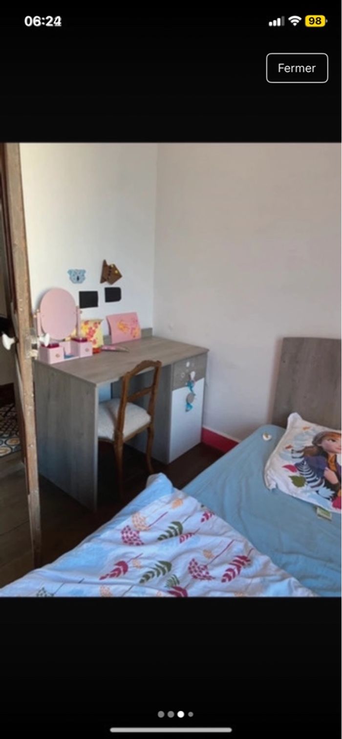 Chambre d’enfant lit + bureau + bibliothèque - photo numéro 2