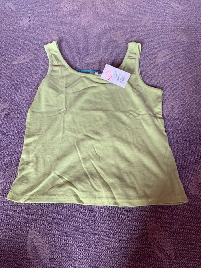 débardeur neuf vert anis 38/40