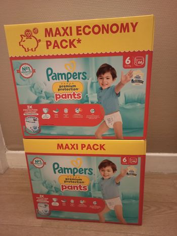 Pampers premium protection Pants taille 6 (132 couches)