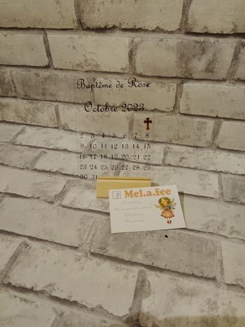 Plaque date personnalisé