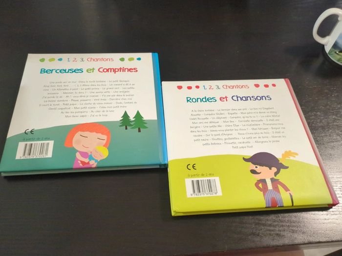 Lot livres rondes chansons berceuses comptines bébé enfant avec CD musique - photo numéro 2