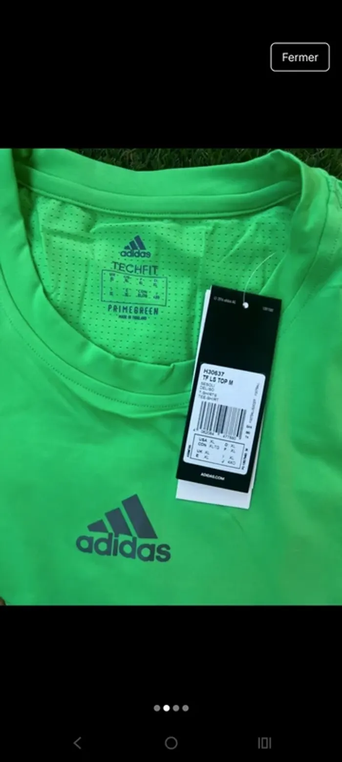 T-shirt manche longue Adidas LS Top - photo numéro 3