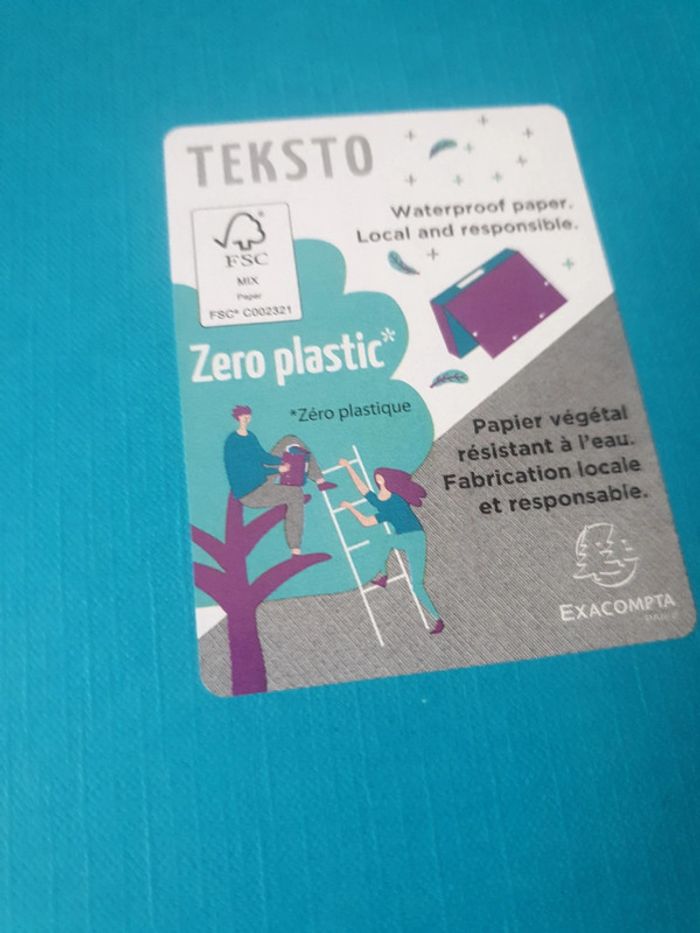 Neuf chemise archive bleu turquoise marque exacompta - photo numéro 2