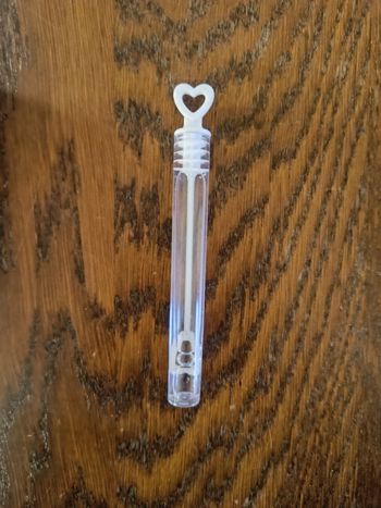 Flacon à bulles bouchon coeur