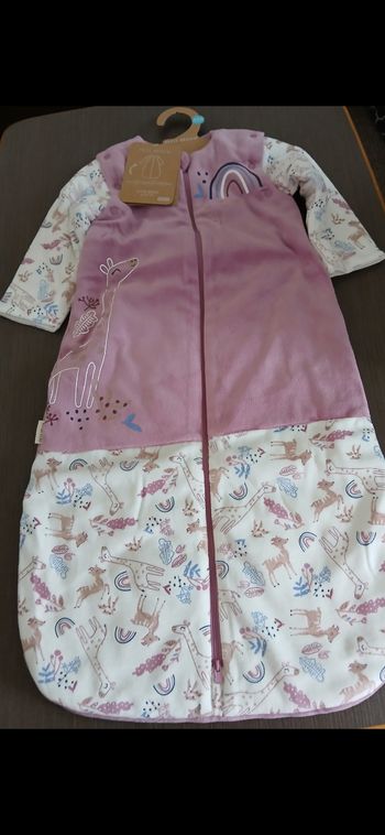 Turbulette gigoteuse en velours fille petit beguin 6/18 mois