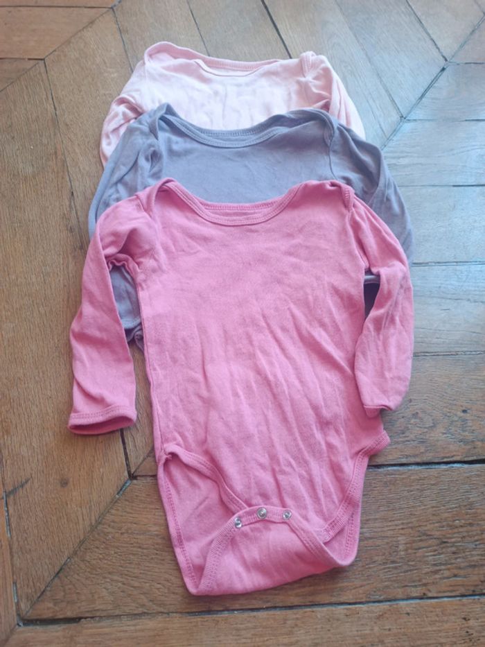 Lot de 3 bodies pommette