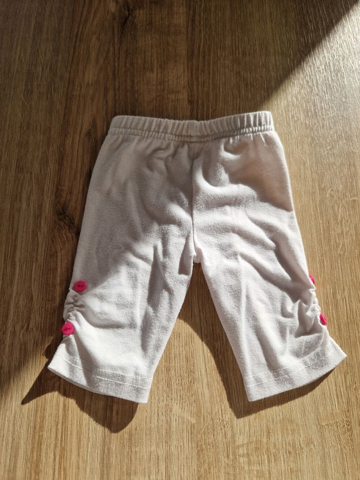 Legging court blanc - 3 mois - photo numéro 2