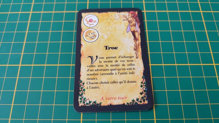 Carte sortilège Troc niveau 2 pièce détachée jeu de société Elixir éditions Asmodée #B76