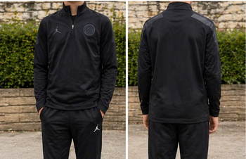 Haut Jordan PSG noir enfant XL 13-15 ans