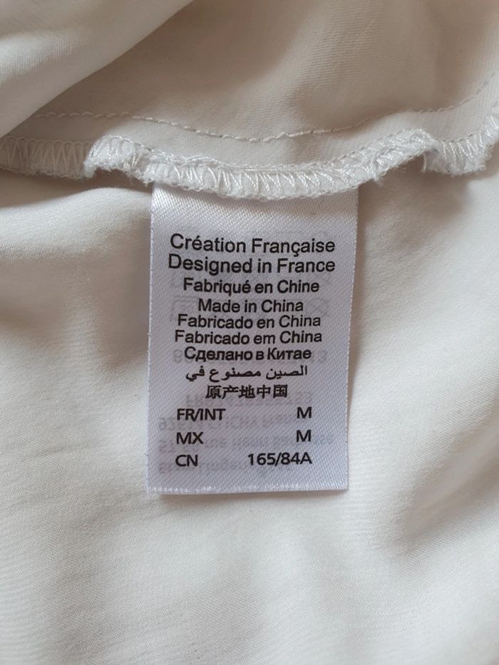 Top blanc de nuit taille 38 Etam - photo numéro 5