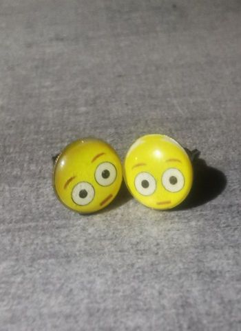 Boucles d'oreilles smiley