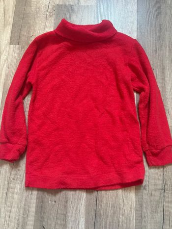 Pull col roulé rouge – Taille 2 ans (86 cm)