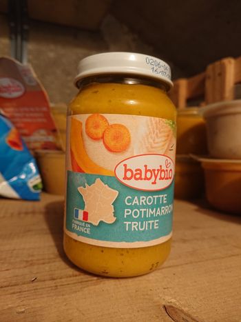 Pot  Babybio carotte, potimarron et truite 8 mois à l'unité 