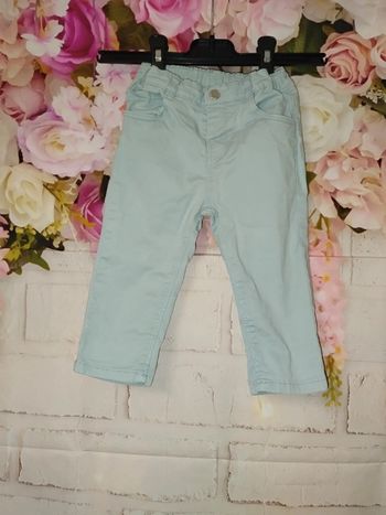 Pantalon bleu ciel 12mois garcon