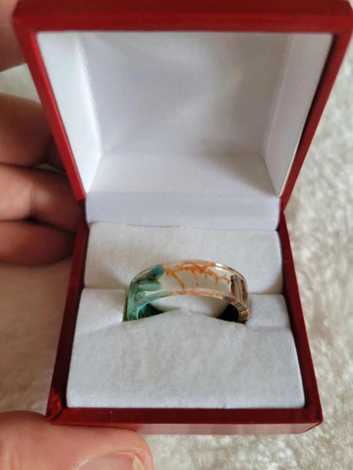 Bague taille 20 resine - photo numéro 4