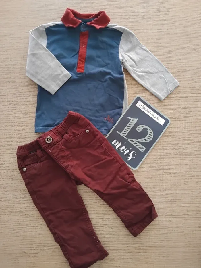 Ensemble 12 mois / 80 cm