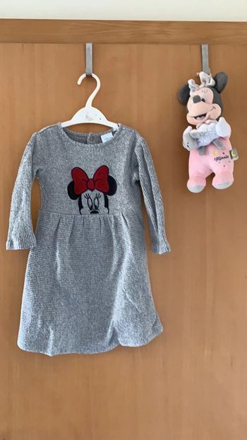Robe Minnie à manches longues taille 2 ans