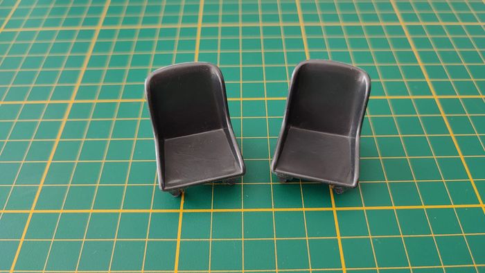 Lot x2 sièges avant 3011-7159 pièce Ferrari gto 1962 miniature maquette 1/18 1/18e burago #B73