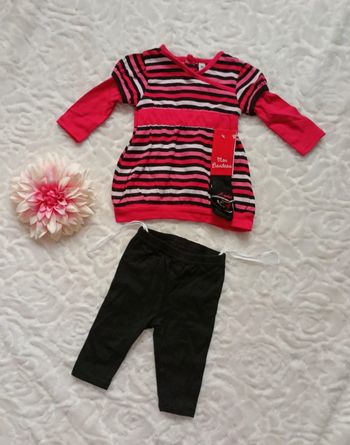 Ensemble 3 pièces fille 3 mois neuf