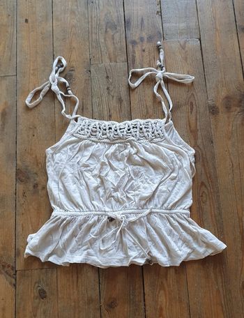 Débardeur blanc crème Pimkie S